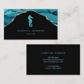 ブルーシーホースのロゴデザイン 名刺 (正面/裏面)