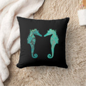 ブルーシーホースクッション クッション (ブランケット)