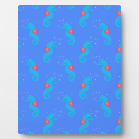 ブルーシーホースパターン フォトプラーク (正面)