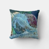 ブルーシーホース水中コーラルリーフ クッション (正面)