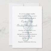 ブルーシーホース結婚式招待状 招待状 (正面)