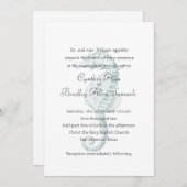 ブルーシーホース結婚式招待状 招待状 (正面/裏面)