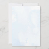 ブルーシーボホフレームベビーシャワー 招待状 (裏面)