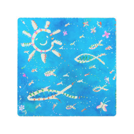 ブルーシーメタルウォールアート メタルプリント