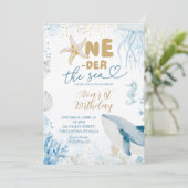 ブルーシーワンダーザシーファースト誕生日 招待状 (スタンド正面)