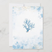 ブルーシーワンダーザシーファースト誕生日 招待状 (裏面)