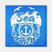 ブルーシー中毒 マグネット (正面)