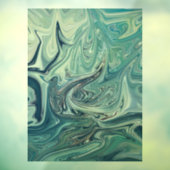 ブルーシー抽象芸術絵画ズ ウィンドウサイン (シート3)