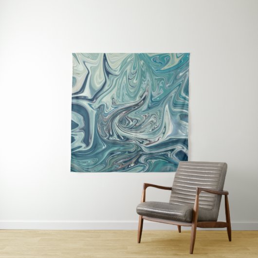 ブルーシー抽象芸術絵画ズ タペストリー (インサイチュ)