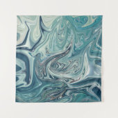 ブルーシー抽象芸術絵画ズ タペストリー (正面)