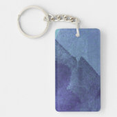 ブルーシー海自然絵画抽象芸術芸術 キーホルダー (正面)