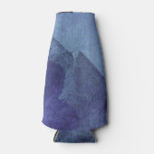 ブルーシー海自然絵画抽象芸術芸術 ボトルクーラー (正面)