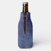 ブルーシー海自然絵画抽象芸術芸術 ボトルクーラー (ボトル裏面)
