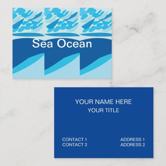 ブルーシー海 名刺 (正面/裏面)