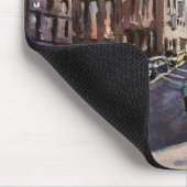 ブルージェアフタヌーンインプレッションの水彩画 マウスパッド (コーナー)