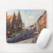 ブルージェアフタヌーンインプレッションの水彩画 マウスパッド (マウス)