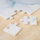 ブルージェイさくらんぼ花の水色 ジグソーパズル (側面)