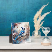 ブルージェイさくらんぼ花の水色 フォトプラーク (インサイチュ)