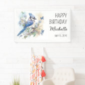 ブルージェイの花 誕生日 名前入り 横断幕 (インサイチュ)