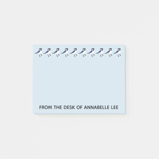 ブルージェイの行をカスタマイズ ポストイット (正面)