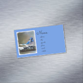 ブルージェイズ絵画オリジナルバードアート マグネット名刺 (インサイチュ)