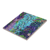 ブルージェイドつる植物セラミックタイル タイル (側面)