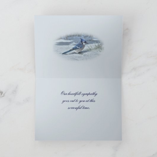 ブルージェイネイビーエッジ – 任意カスタマイズの大事な行事 カード (内部)