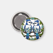 ブルージェイバードズ紙アート マグネット (正面/裏面)