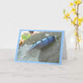 ブルージェイフェザーノートカード カード (黄色い花)