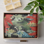 ブルージェイモダンポインセチアティッシュペーパー 薄葉紙 (ギフト)