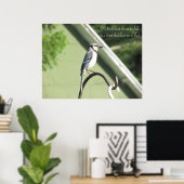 ブルージェイ写真感動的引用文ポスター ポスター (ホームオフィス)