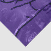 ブルージェイ抽象芸術パープルブラックデコップページ 薄葉紙 (詳細)