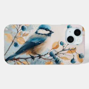 ブルージェイ水彩画 iPhone 15ケース