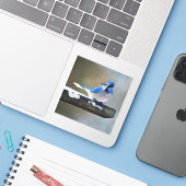 ブルージェイ絵画ズ – Bird Artオリジナル シール (ノートパソコンとiPhone)