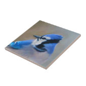 ブルージェイ絵画ズ – Bird Artオリジナル タイル (側面)