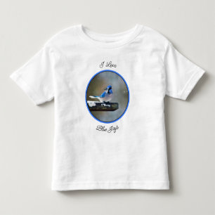 ブルージェイ絵画ズ – Bird Artオリジナル トドラーTシャツ