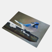 ブルージェイ絵画ズ – Bird Artオリジナル ドアマット (アングル)