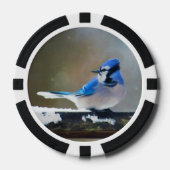ブルージェイ絵画ズ – Bird Artオリジナル ポーカーチップ (正面)