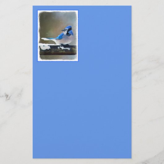 ブルージェイ絵画ズ – Bird Artオリジナル 便箋 (正面)
