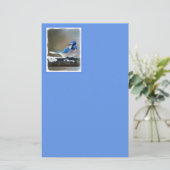 ブルージェイ絵画ズ – Bird Artオリジナル 便箋 (スタンド正面)