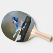 ブルージェイ絵画ズ – Bird Artオリジナル 卓球ラケット (横)