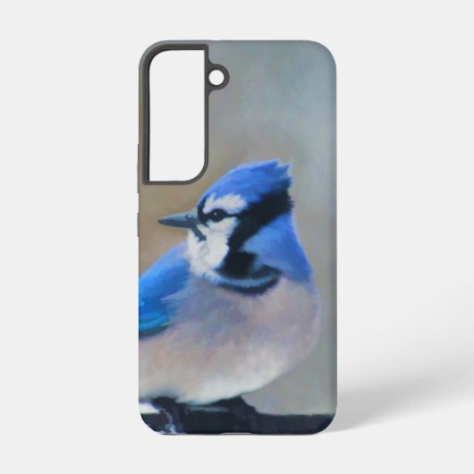 ブルージェイ絵画ズ – Bird Artオリジナル Samsung Galaxyケース (裏面)
