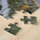 ブルージェイ雪パズル – 冬の鳥自然アート ジグソーパズル (側面)