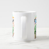 ブルージェイ飛んでいるズ春季時 ジャンボコーヒーマグカップ (裏面)