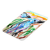 ブルージェイ飛んでいるズ春季時 マグネット (左側)