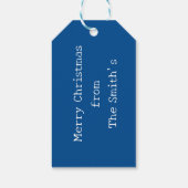 ブルージェニーニストロム格言ヴィンテージスウェーデンクリスマス ギフトタグ (裏面)