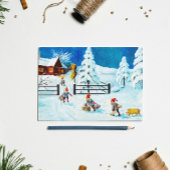 ブルージェニーニストロム格言ヴィンテージスウェーデンクリスマス シーズンカード