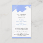 ブルージェネリックコーエレガントチモダンコンサルタント 名刺 (裏面)