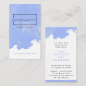 ブルージェネリックコーエレガントチモダンコンサルタント 名刺 (正面/裏面)