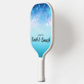 ブルージェムきらめくズグラデーションダッシュ&スマッシュ ピックルボールラケット (左)